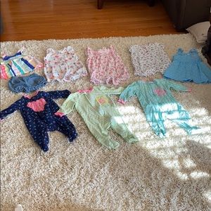 Jumpers, tank/shorts, zip up sleepers